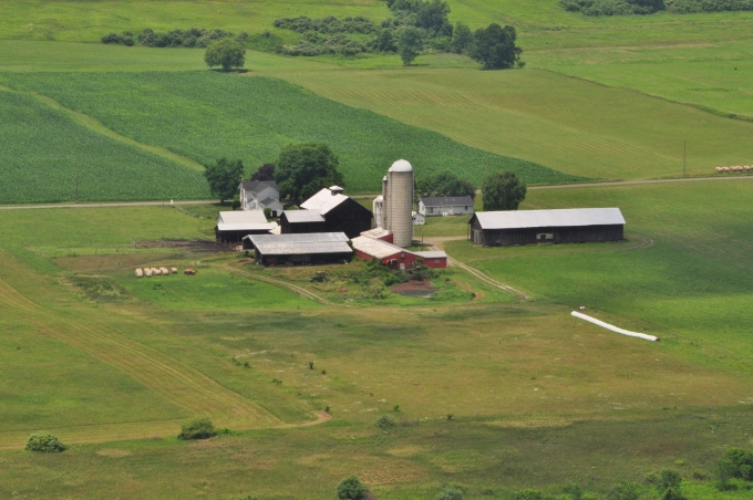 PA farmland and the Susquehanna River